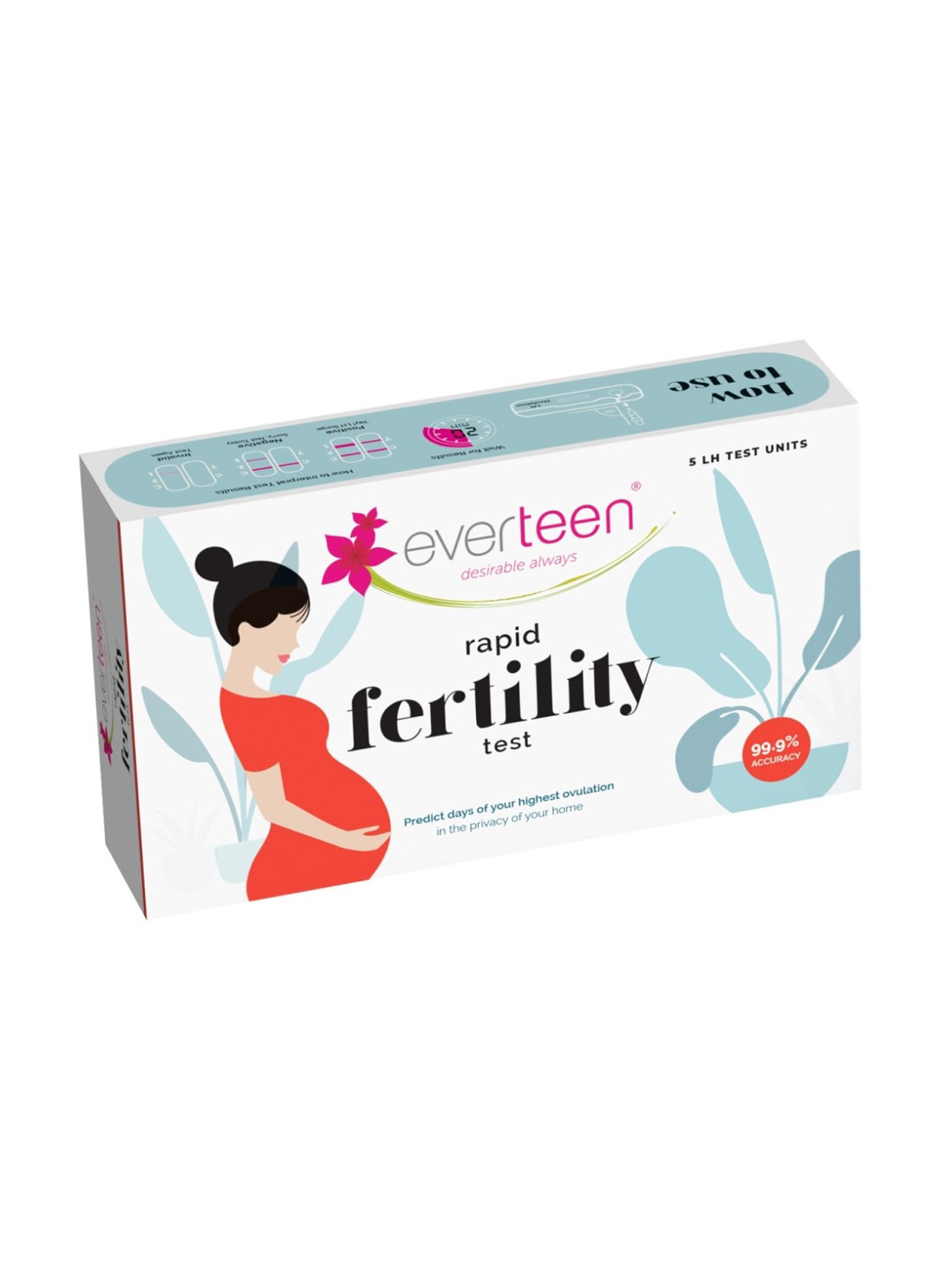 

everteen Rapid Fertility Test Kit, White