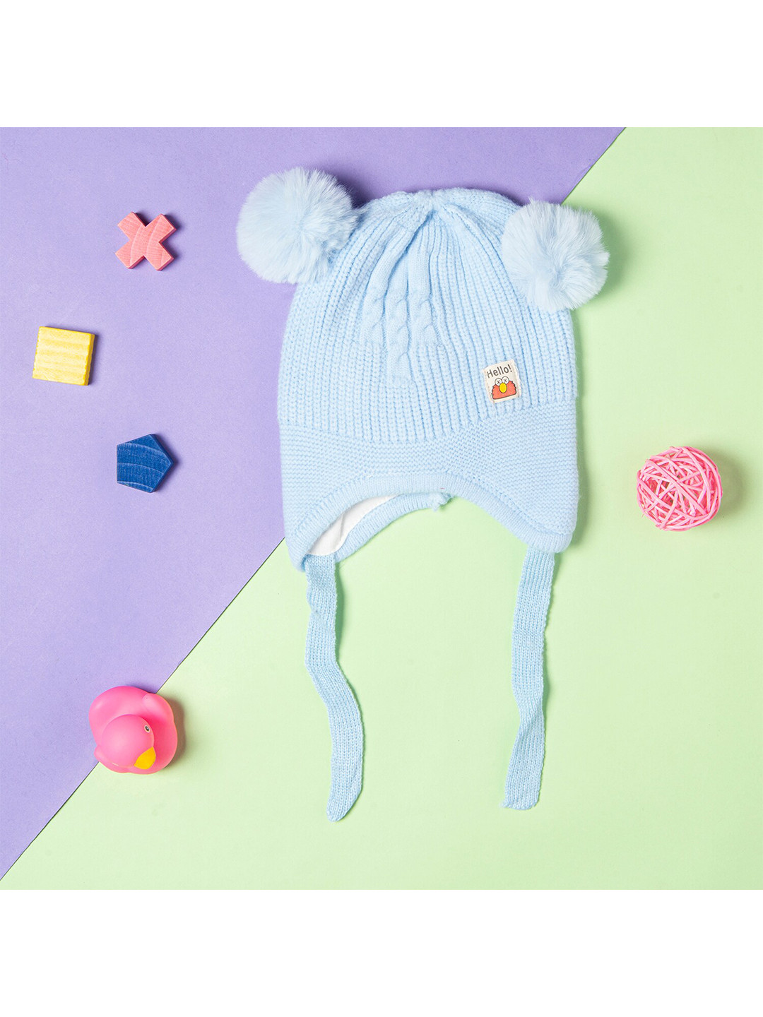 

Baby Moo Unisex Kids Blue Beanie