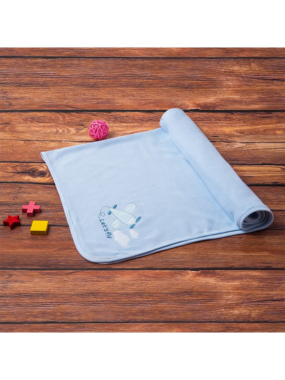 

Baby Moo Blue AC Room 210 GSM Single Bed Blanket
