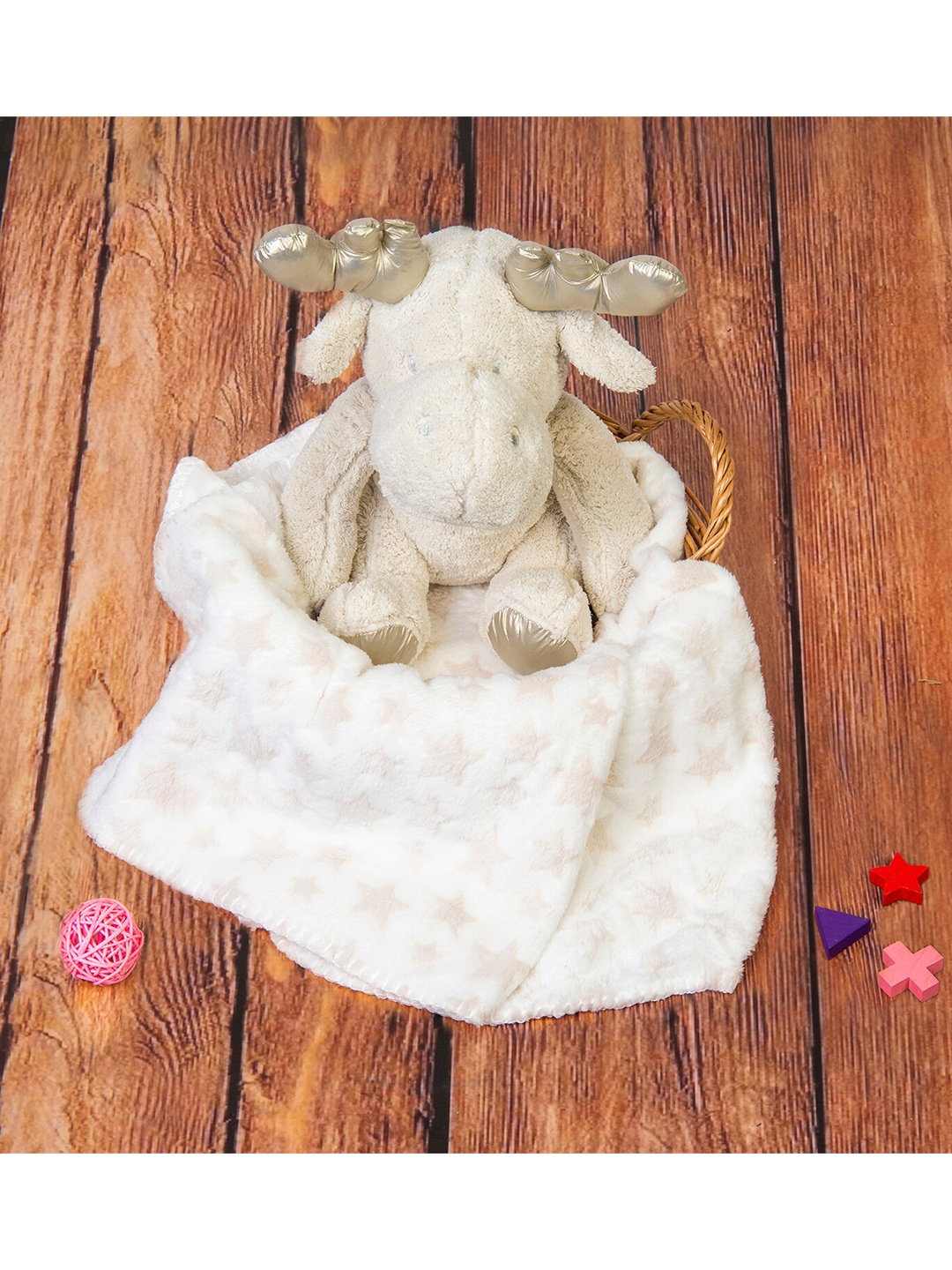

Baby Moo Beige Geometric AC Room 210 GSM Single Bed Blanket