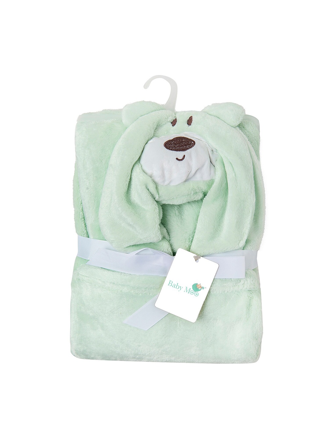 

Baby Moo Green Bear AC Room 210 GSM Single Bed Blanket