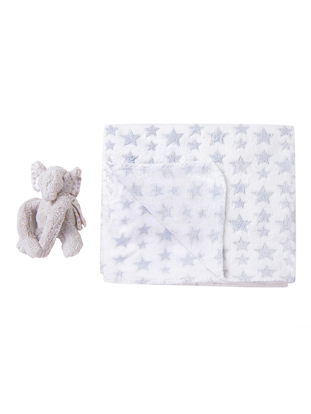 

Baby Moo Grey & White AC Room 210 GSM Single Bed Blanket