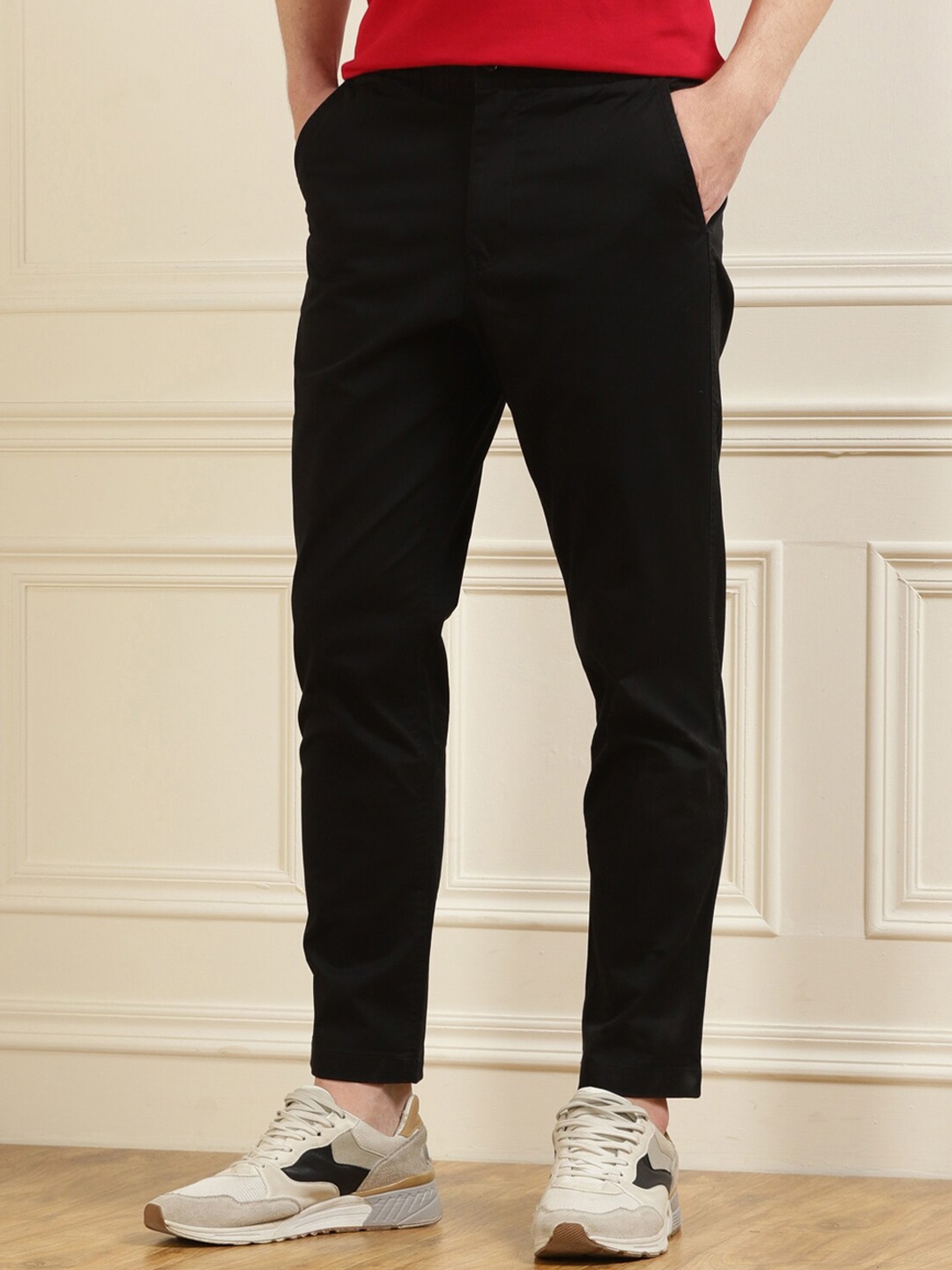 

Polo Ralph Lauren Men Black Cotton Trousers
