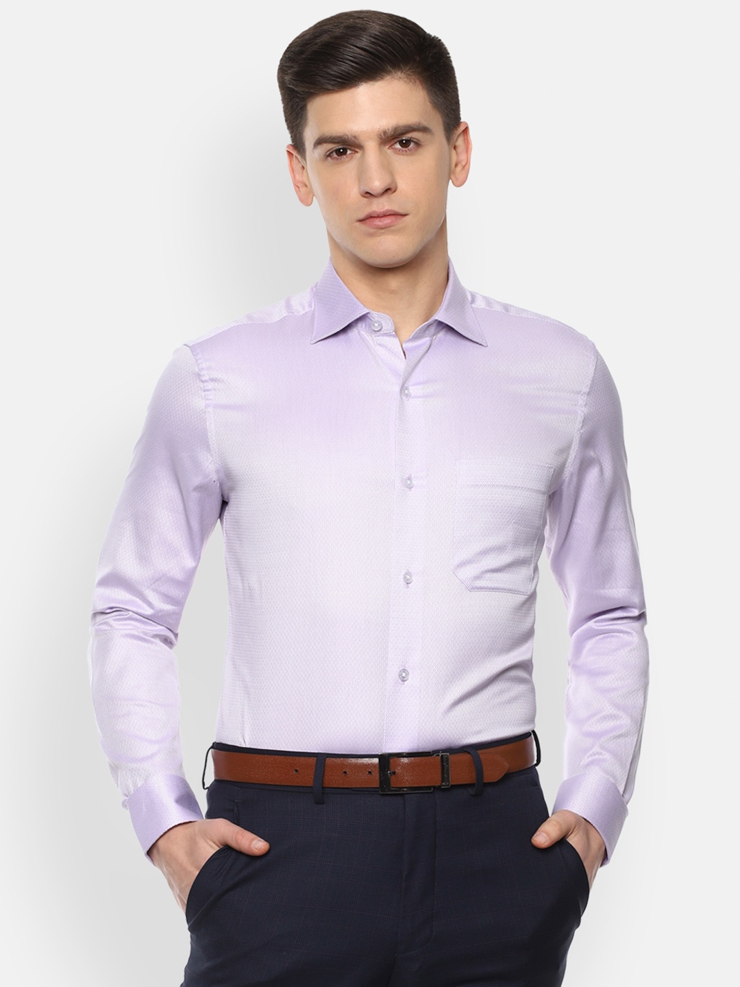 

Louis Philippe Gods & Kings Men Purple Formal Shirt