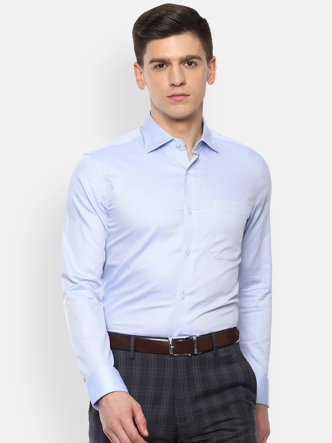 

Louis Philippe Gods & Kings Men Blue Formal Shirt