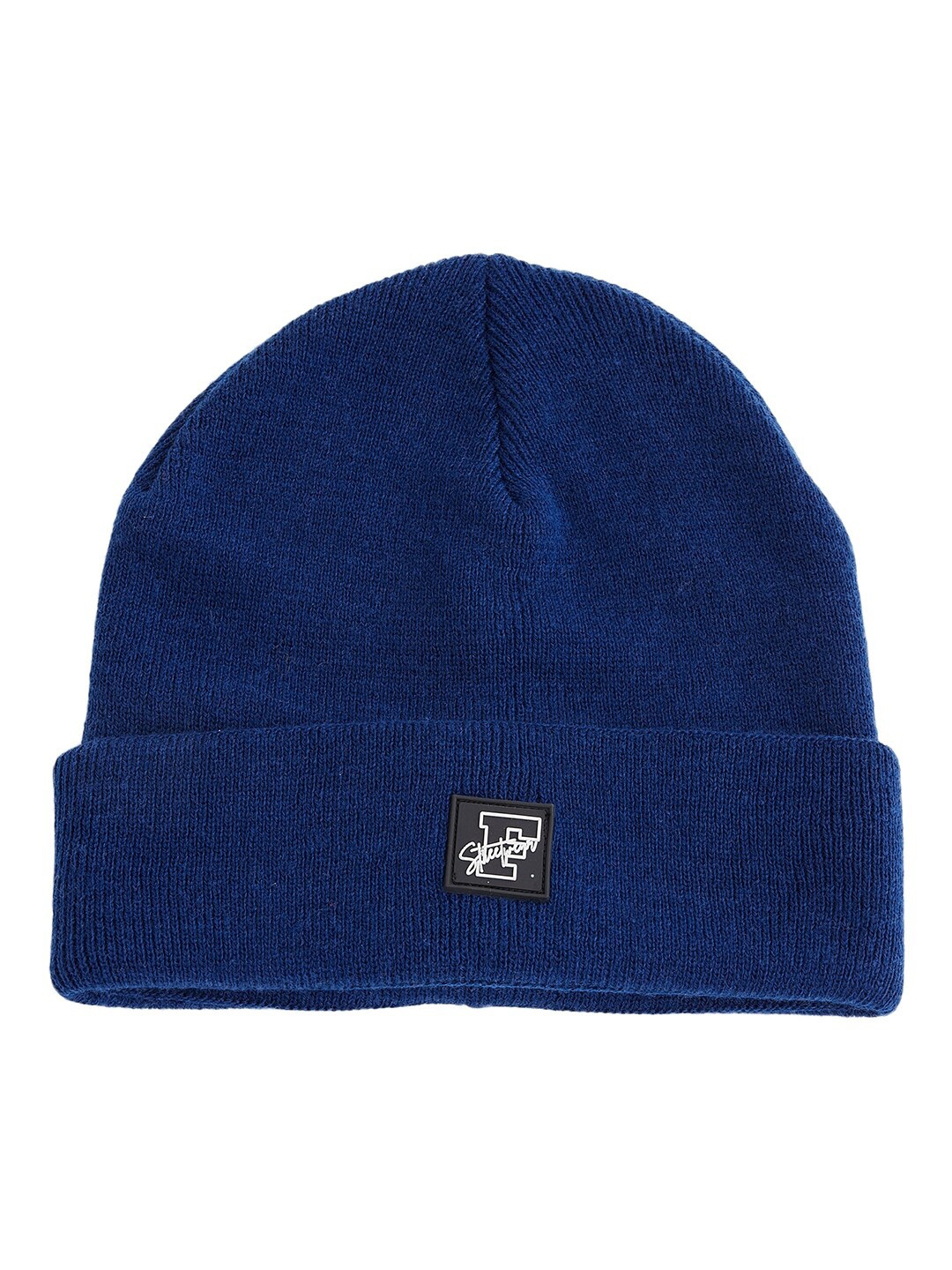 

FUGAZEE Unisex Navy Blue Fisherman Beanie