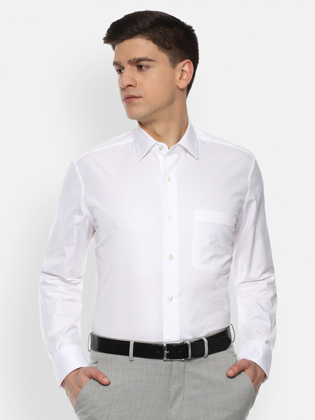 

Luxure by Louis Philippe Men White Formal Shirt