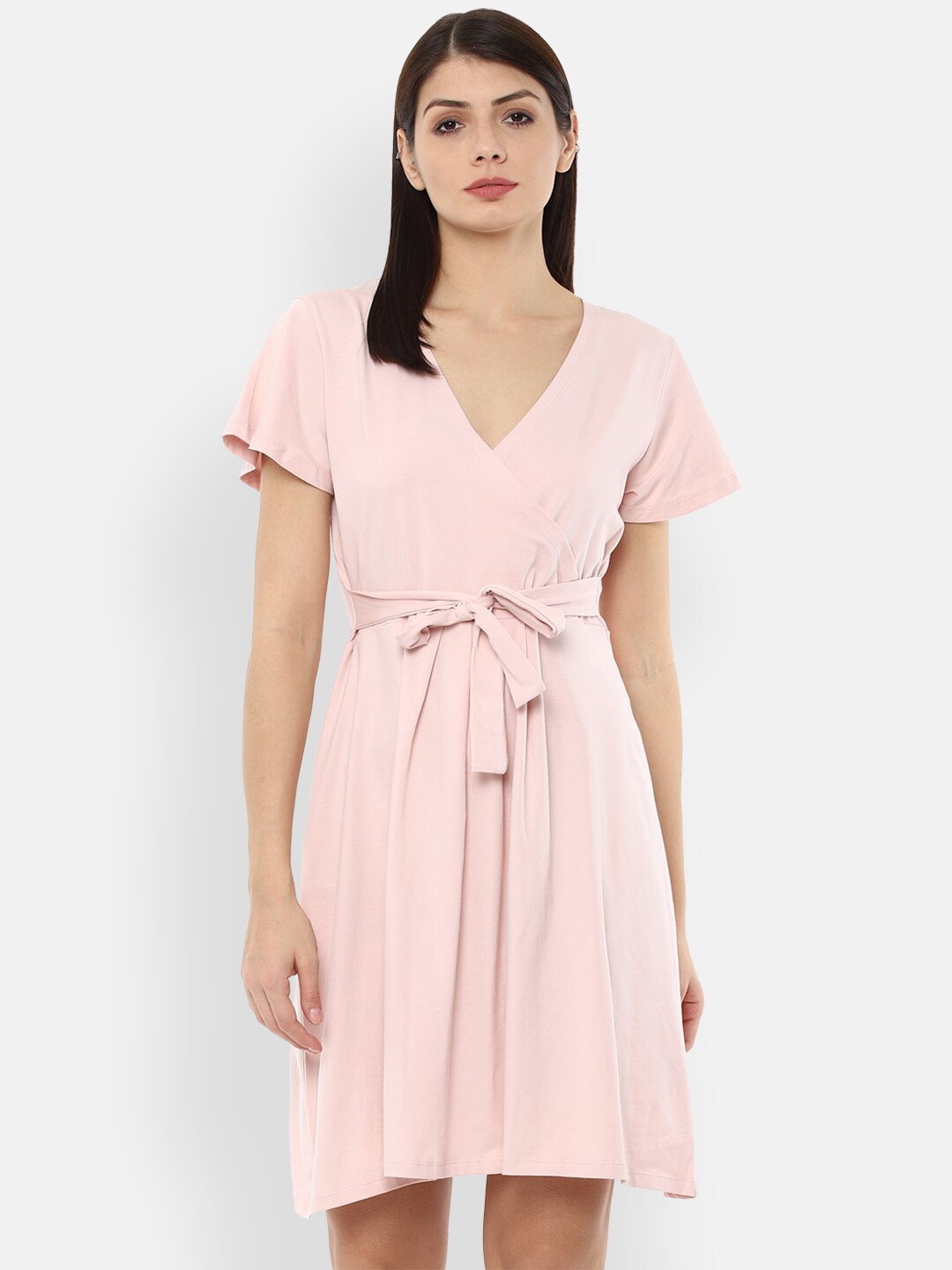

Van Heusen Woman Women Pink Wrap Dress