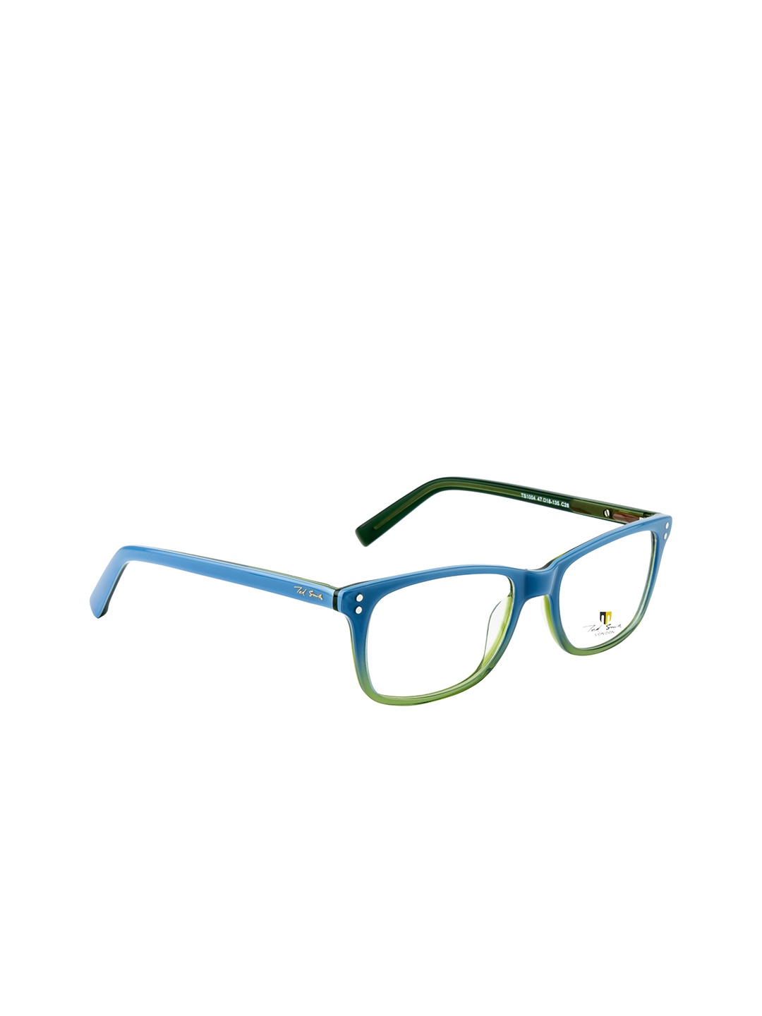 

Ted Smith Unisex Blue & Green Full Rim Wayfarer Frames Eyeglasses