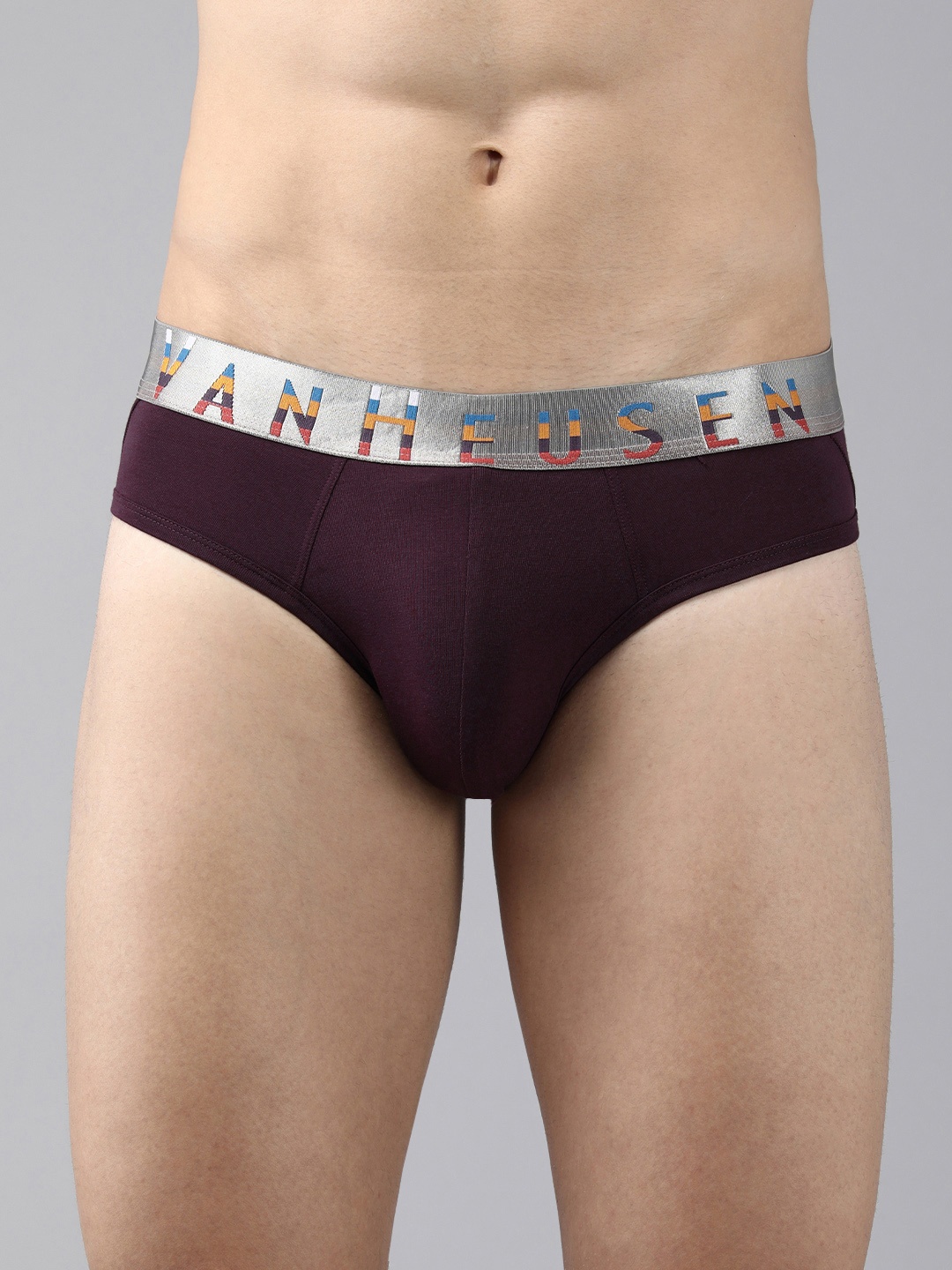 

Van Heusen Men Colour Fresh Elasticized Waistband Briefs, Purple
