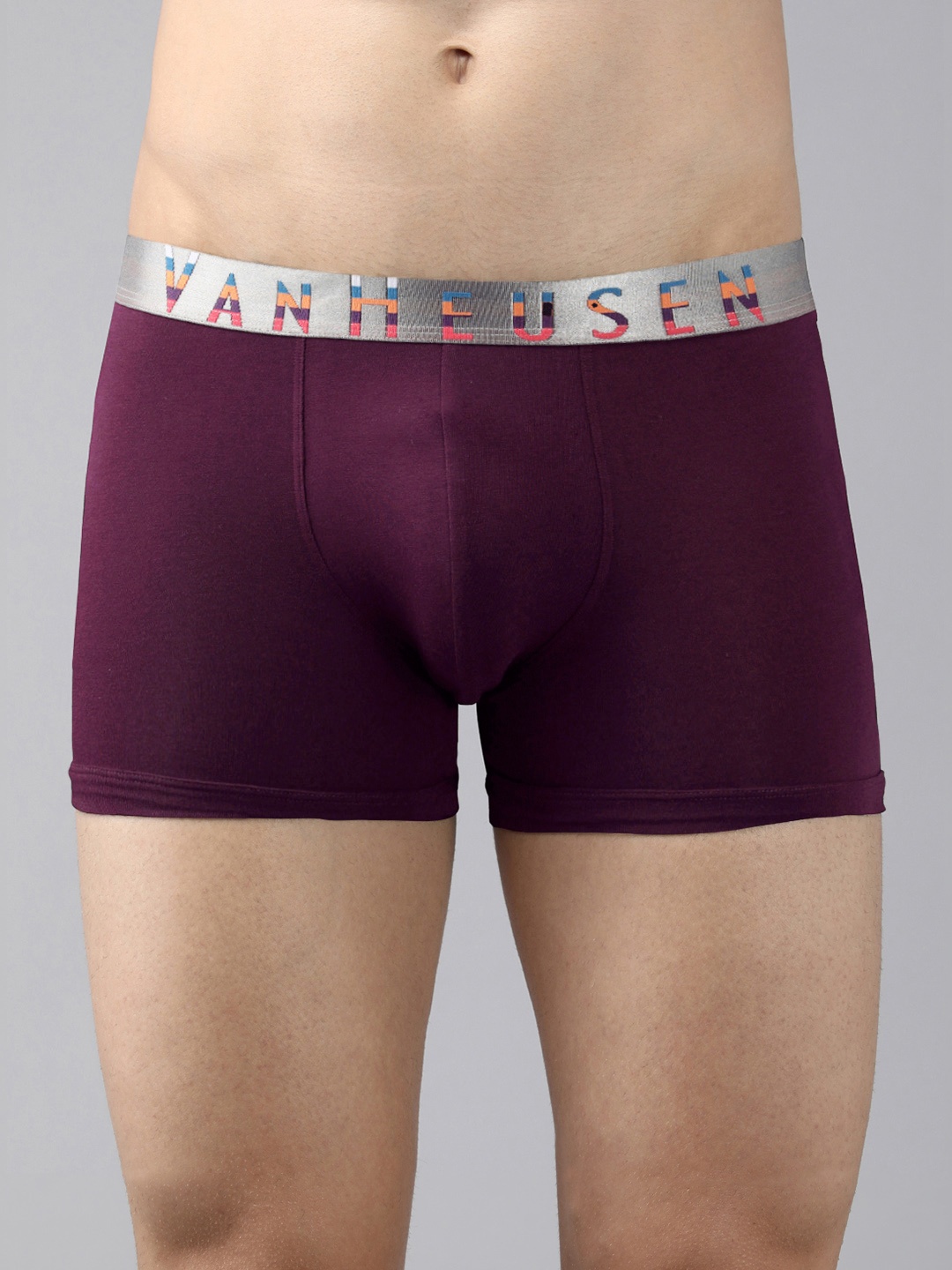 

Van Heusen Men Solid Colour Fresh Elasticized Waistband Trunks - 8905325599319, Maroon