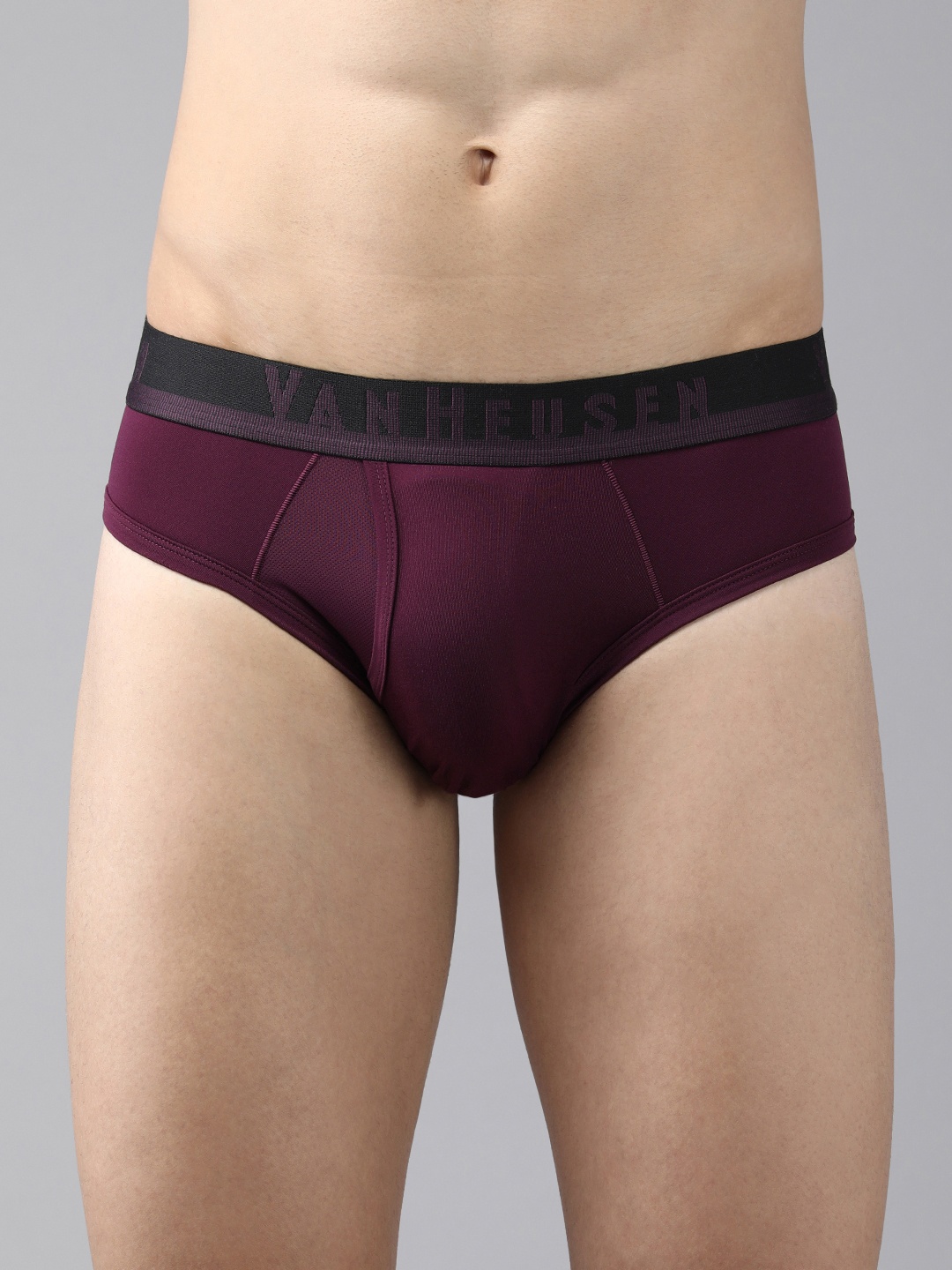 

Van Heusen Men Solid Swift Dry 4-Way Stretch Breathable AIR Briefs 8905482134972, Purple