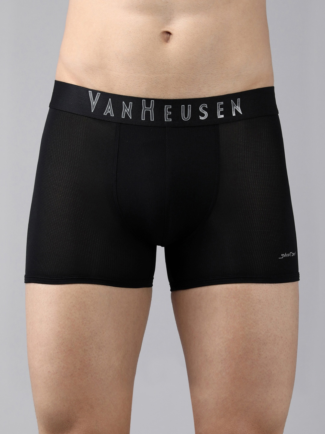 

Van Heusen Men Swift Dry High Stretch Mesh AIR Series Active Trunks 8905325842941, Black