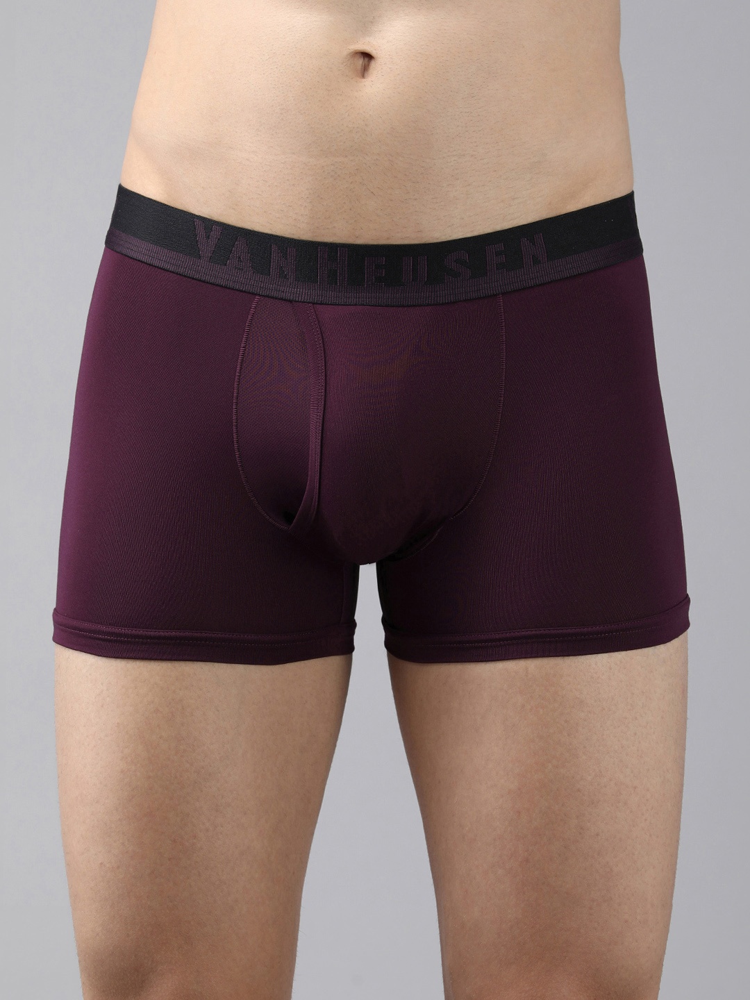 

Van Heusen Men Solid Swift Dry 4-Way Stretch Breathable AIR Series Trunks 8905482135177, Purple