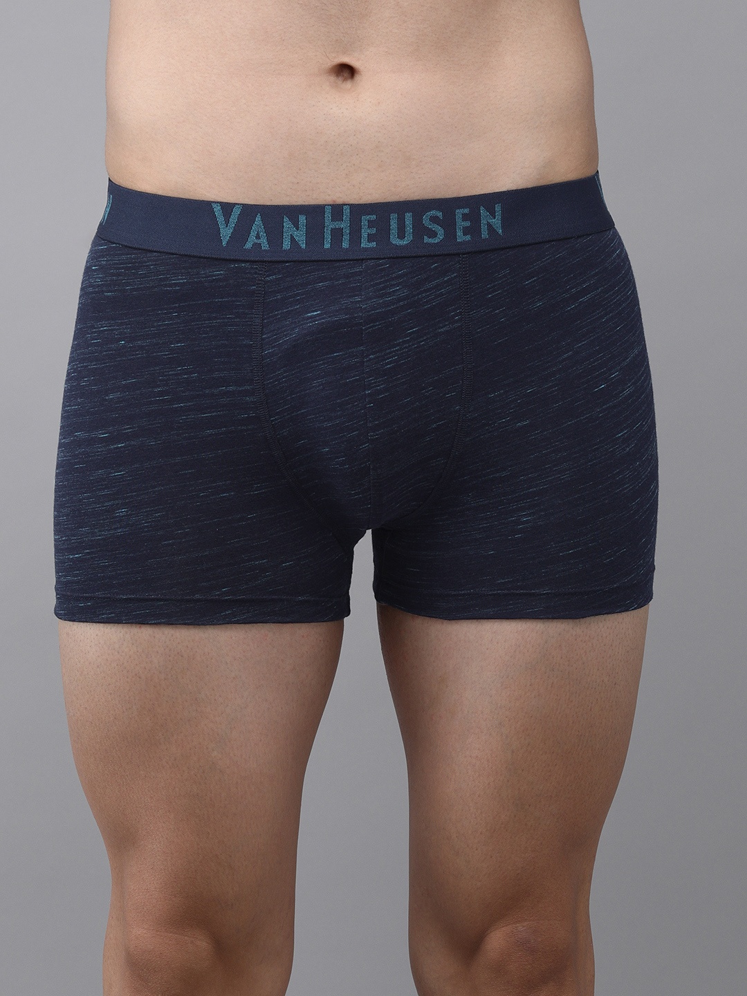 

Van Heusen Men Textured Superior Comfort Soft Touch Trunk, Navy blue