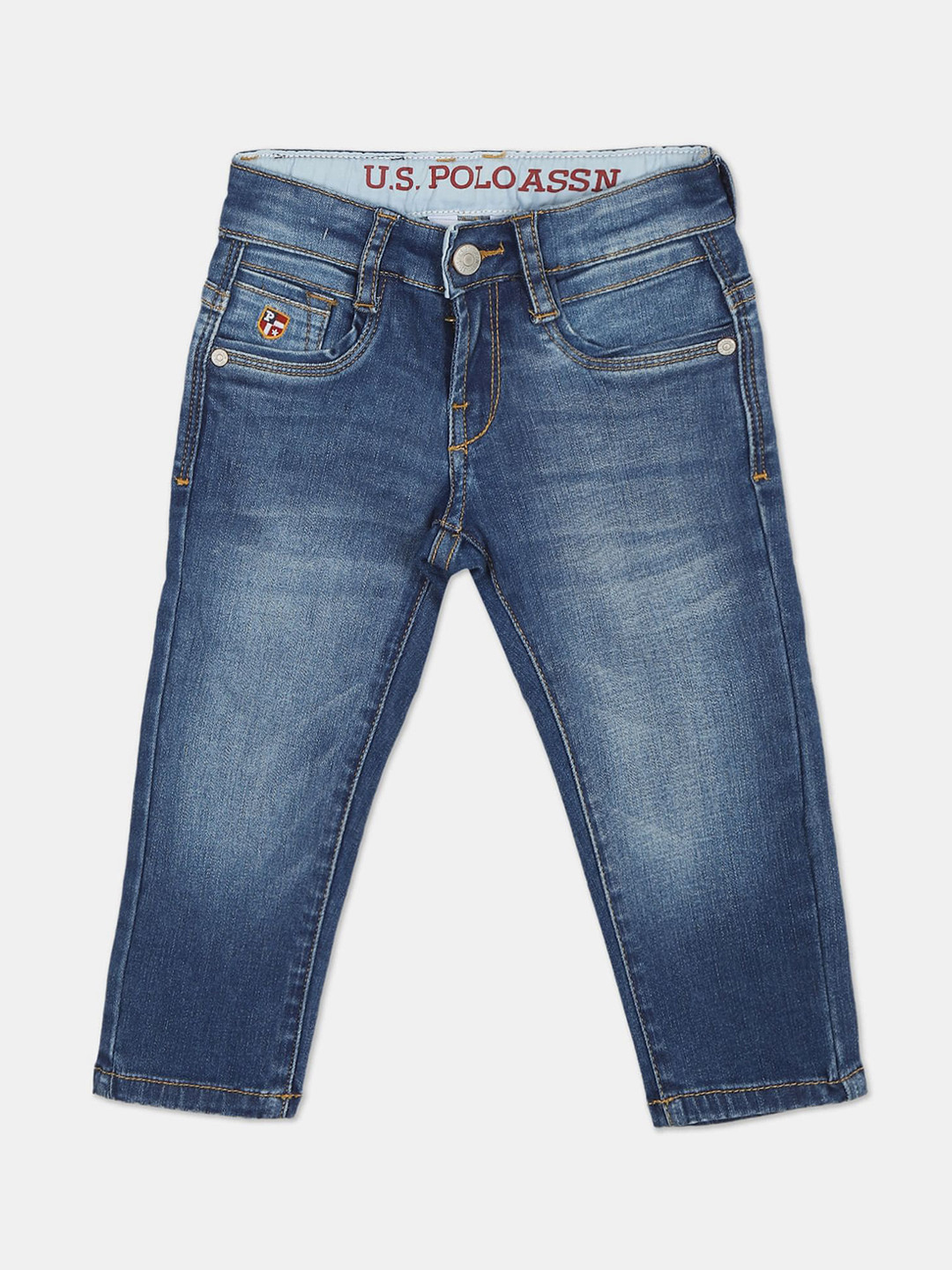 

U S Polo Assn Boys Blue Light Fade Jeans