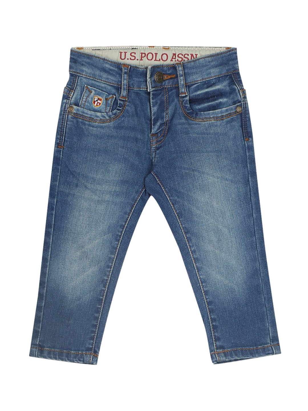 

U S Polo Assn Boys Blue Light Fade Jeans