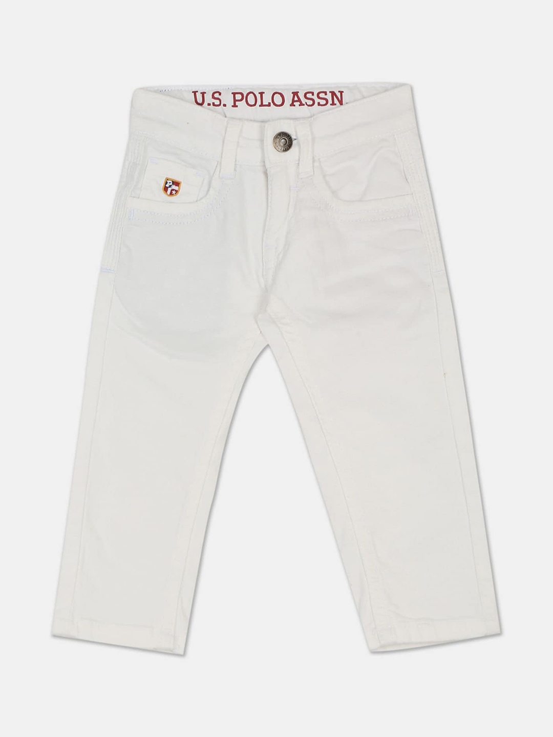 

U S Polo Assn Boys White Jeans