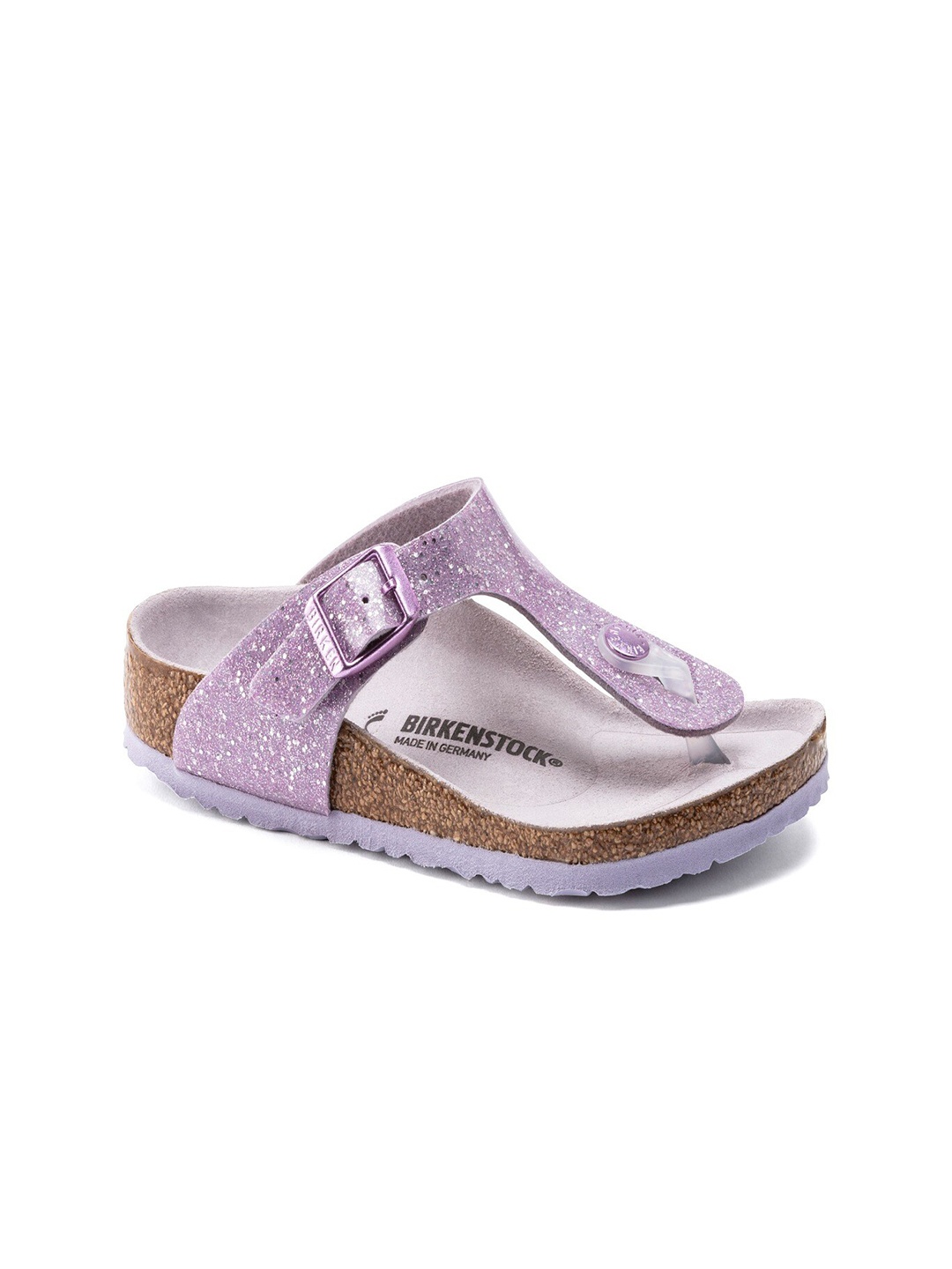 

Birkenstock Gizeh Cosmic Sparkle Lavender Narrow Width Birko-Flor Thong Sandals, Purple