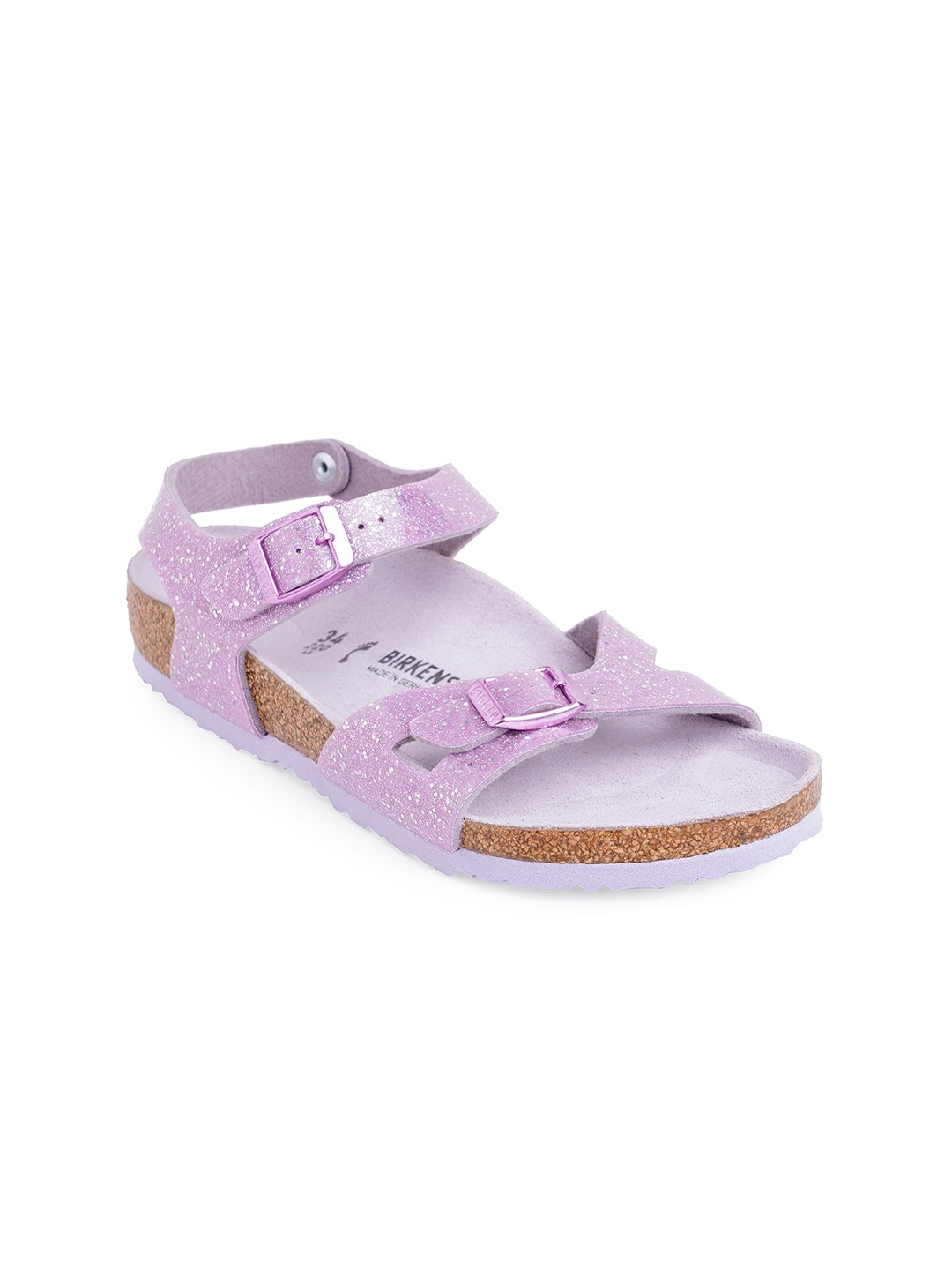 

Birkenstock Girls Rio Cosmic Sparkle Lavender Narrow Sandals