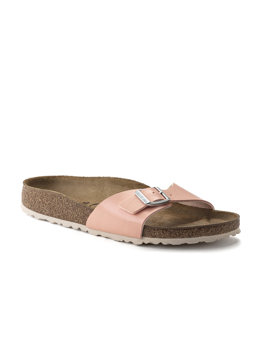 

Birkenstock Women Narrow Width Pink & Beige Madrid Solid Slip-On