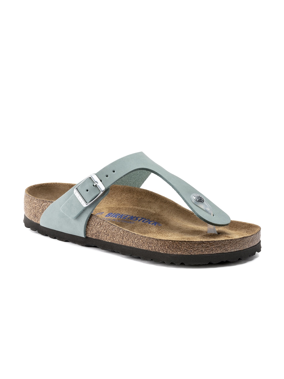 

Birkenstock Women Blue Gizeh Soft Footbed Regular Sliders