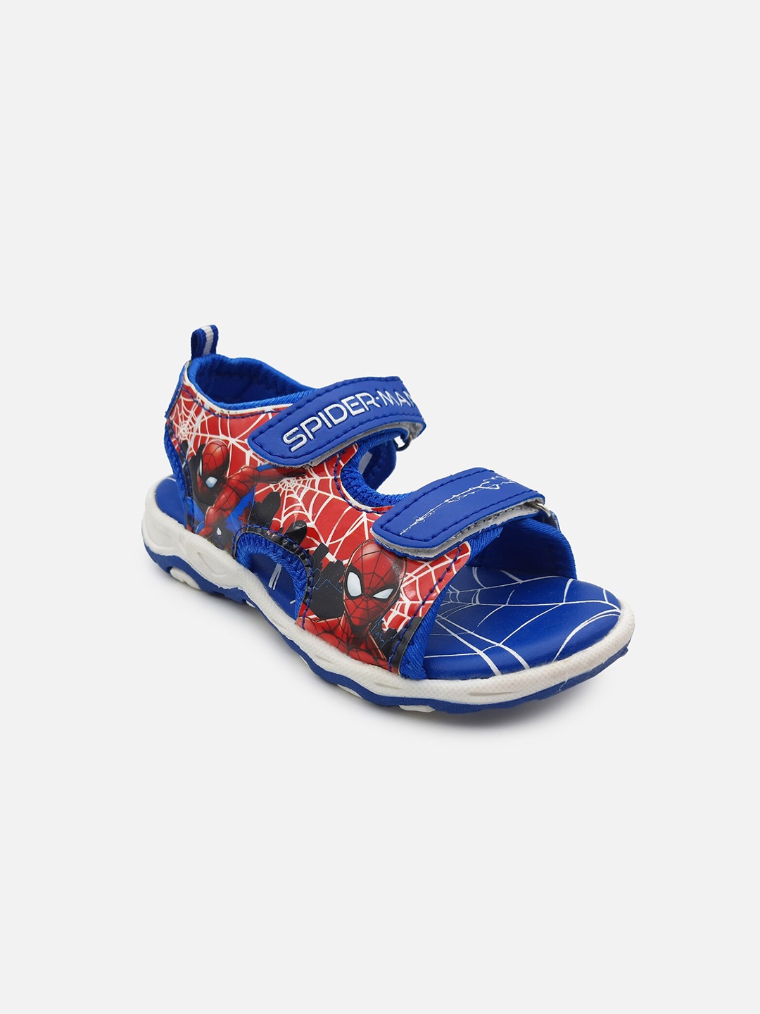 

Kids Ville Boys Navy Blue & Red Spiderman Printed Sandals