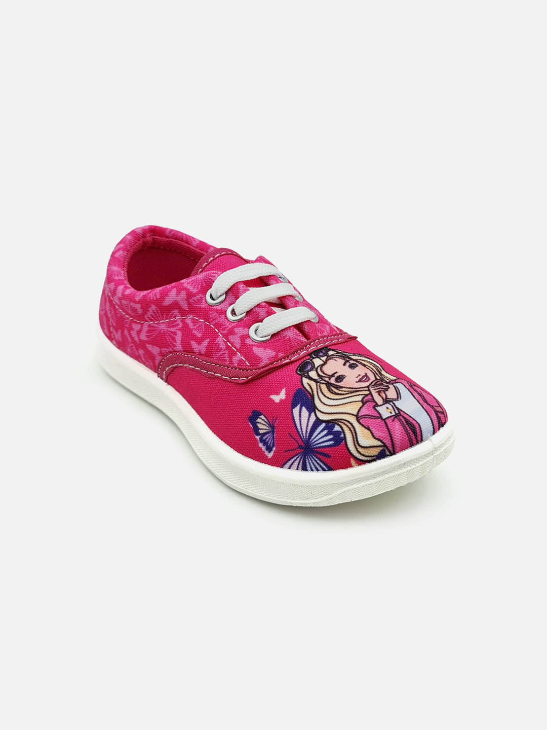

Kids Ville Girls Pink Barbie Printed Sneakers
