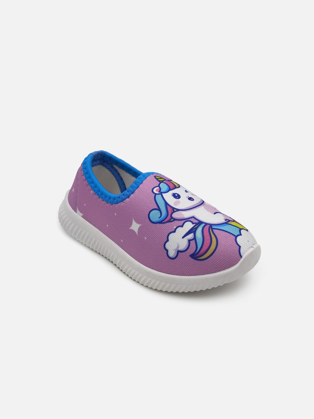 

Kids Ville Girls Pink Printed Slip-On Sneakers