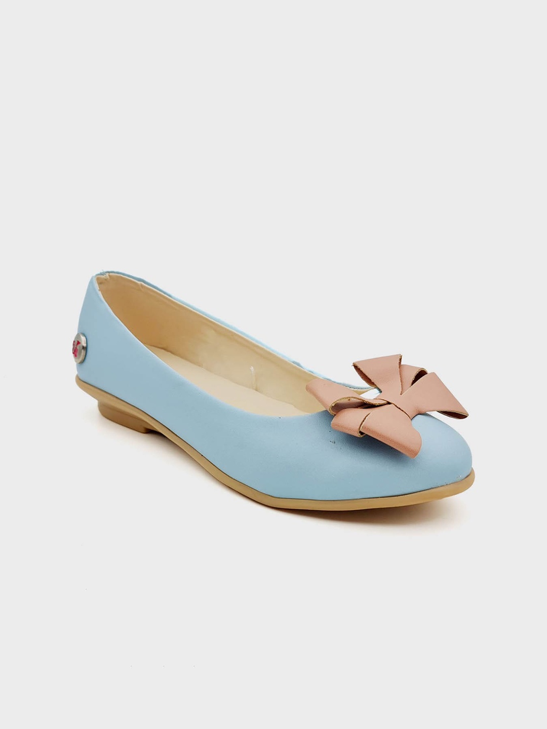 

Kids Ville Girls Blue Barbie Featured Ballerinas With Bows Flats