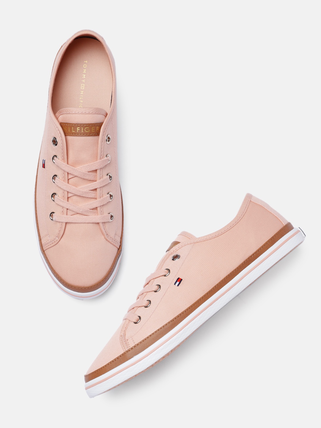 

Tommy Hilfiger Women Rose-Coloured Sneakers