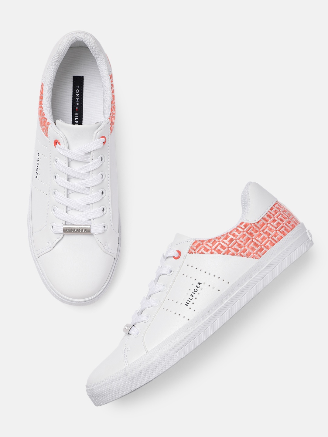 

Tommy Hilfiger Women White Solid Sneakers