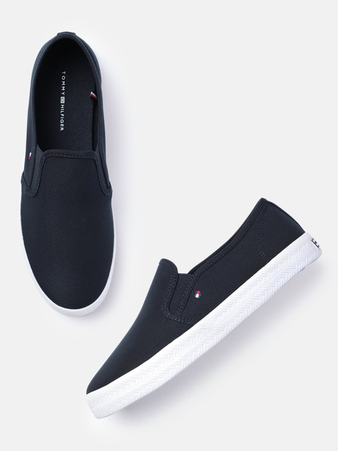 

Tommy Hilfiger Women Navy Blue Slip-On Sneakers