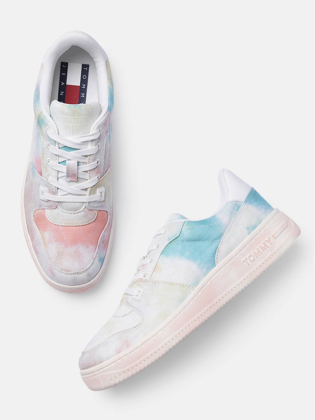 

Tommy Hilfiger Women Orange Printed Sneakers