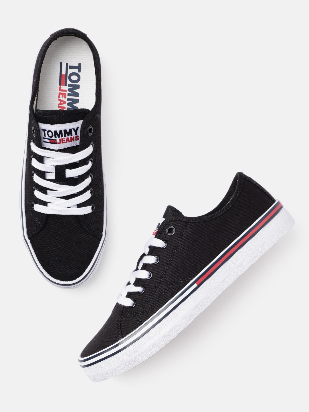

Tommy Hilfiger Women Black JEANS ESSENTIAL LOW Sneakers