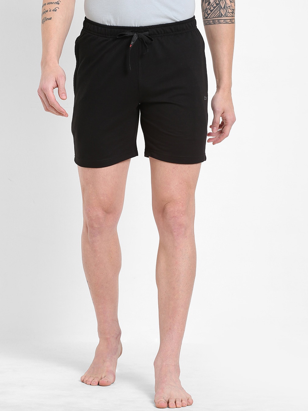 

Sweet Dreams Men Black Cotton Lounge Shorts