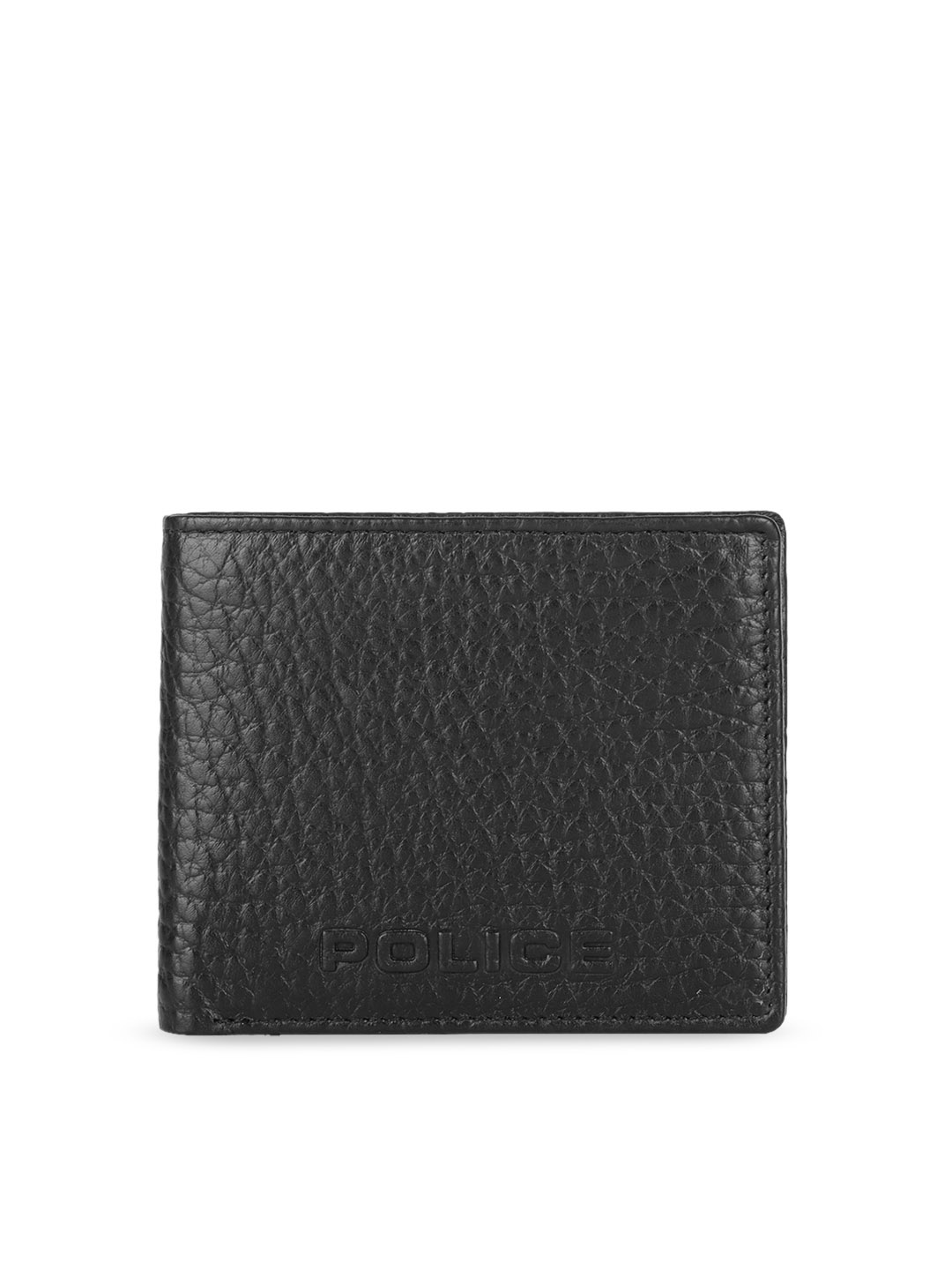 

Police Unisex Black Leather Two Fold Wallet