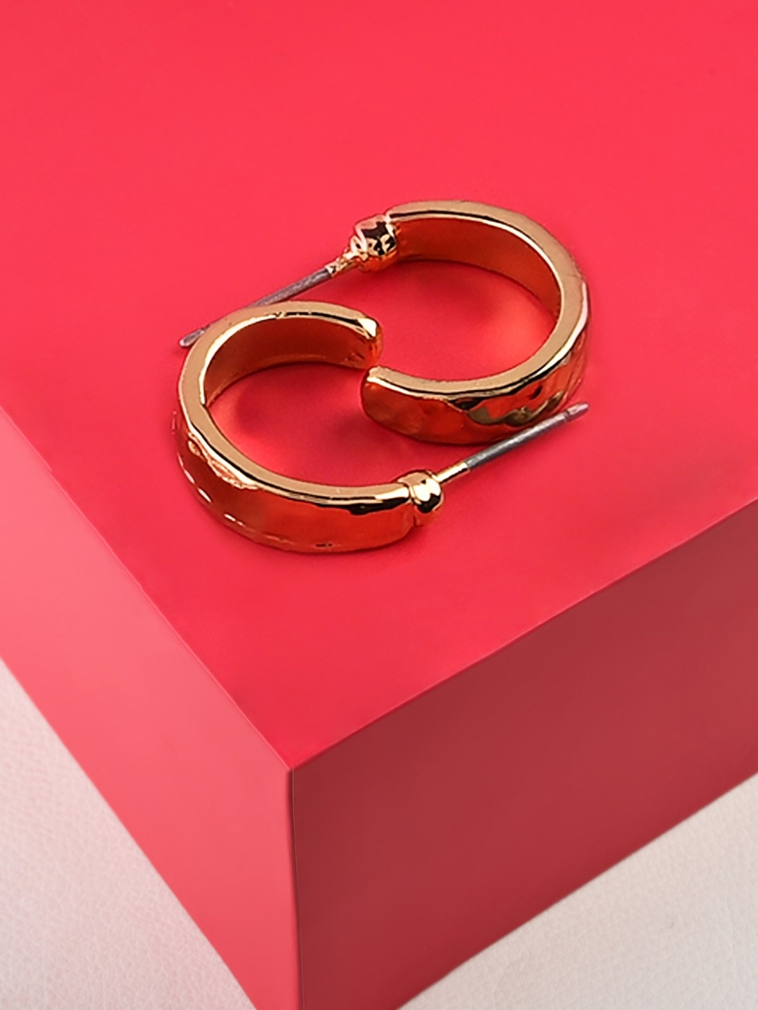 

AMI Gold-Toned Contemporary Hoop Earrings