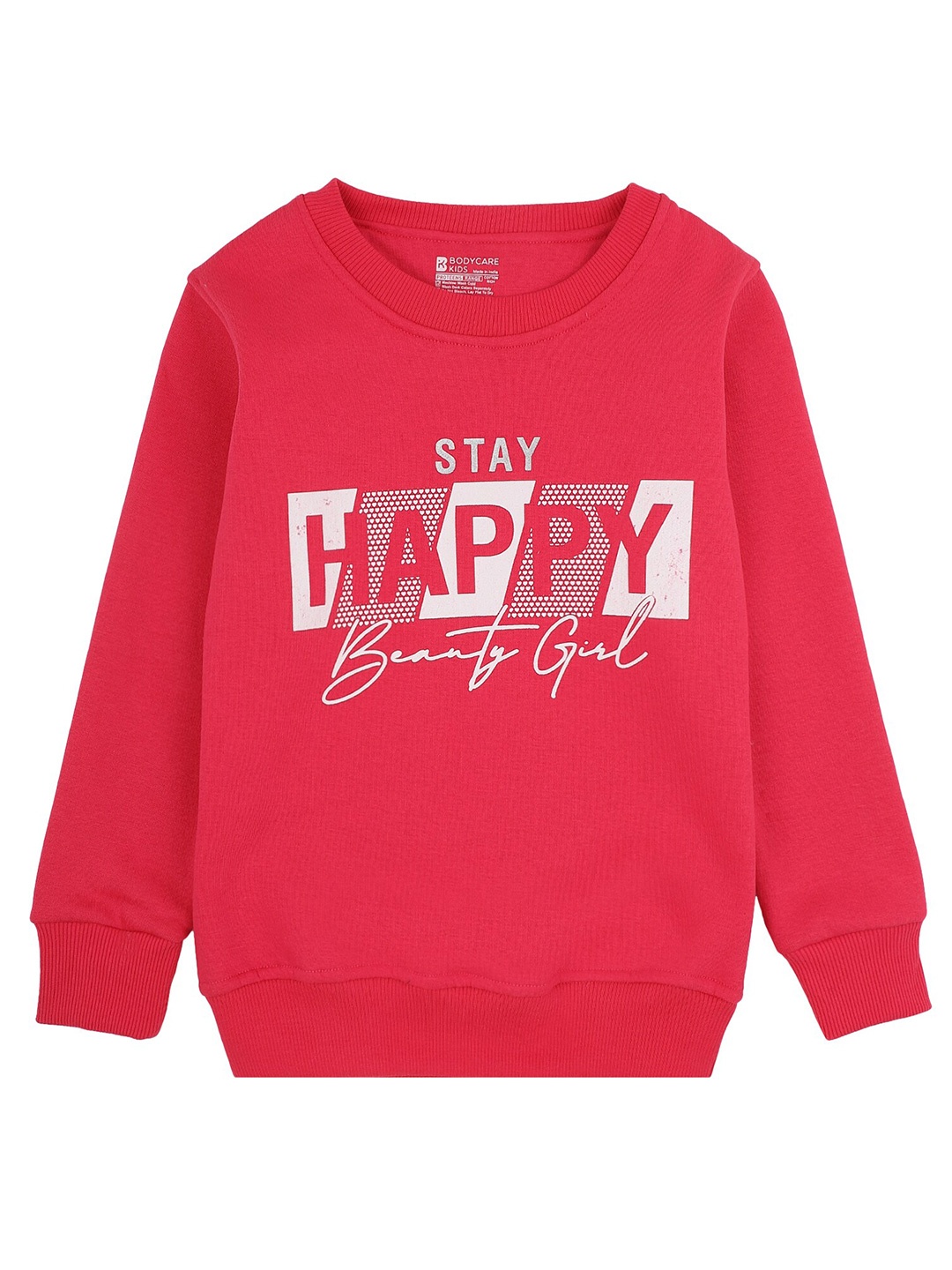 

PROTEENS Girls Fuchsia Pink & Off White Typography Printed Sweatshirt