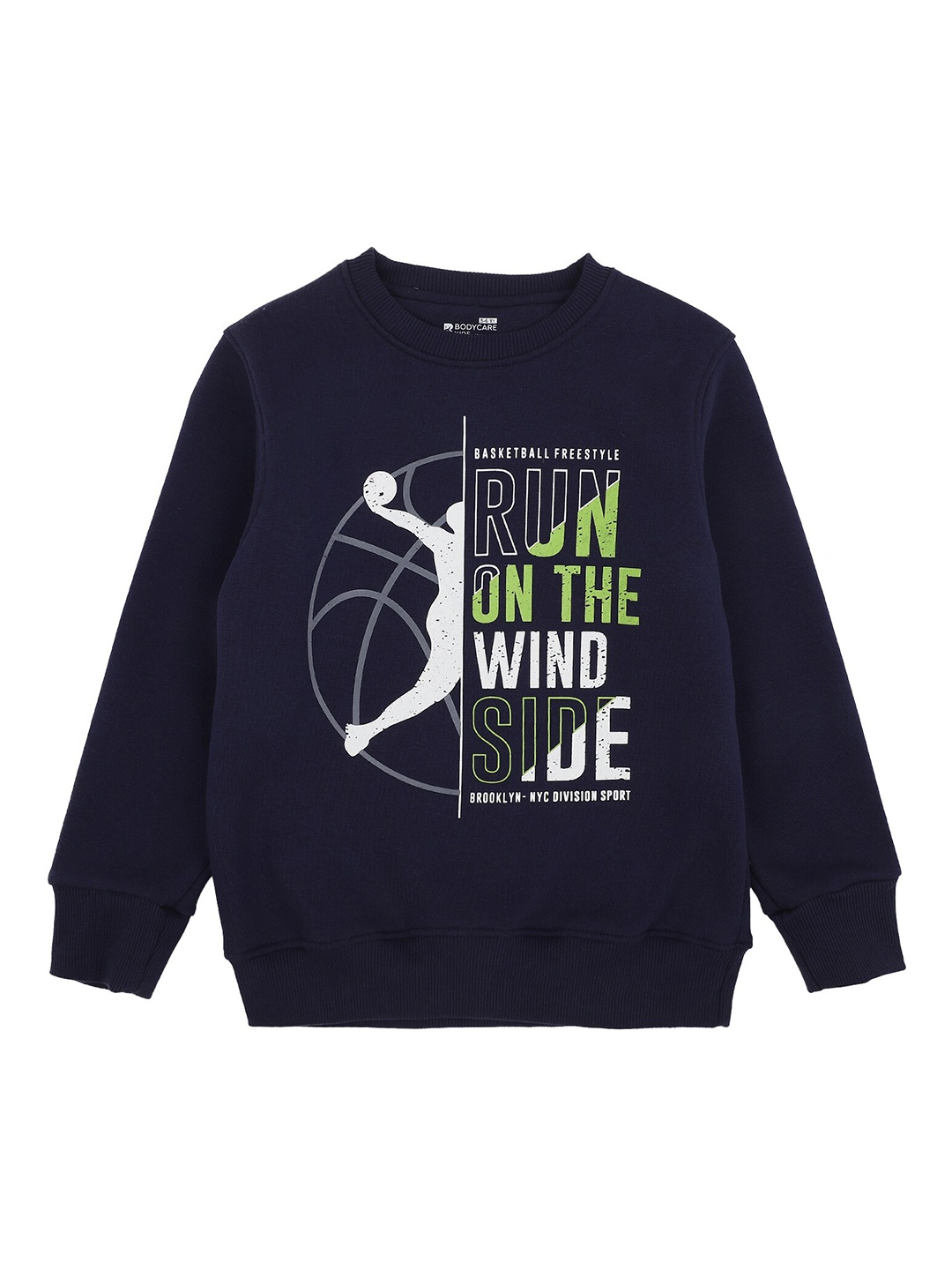 

PROTEENS Boys Navy Blue & White Typography Printed Sweatshirt
