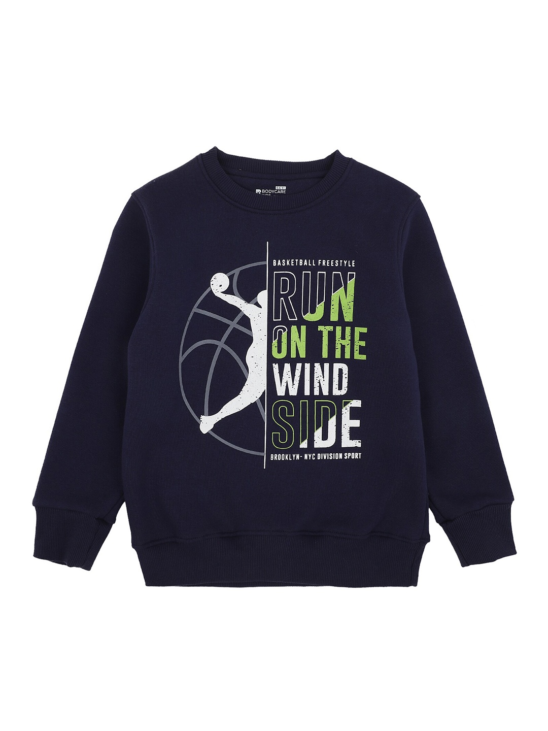 

PROTEENS Boys Navy Blue & White Typography Printed Sweatshirt