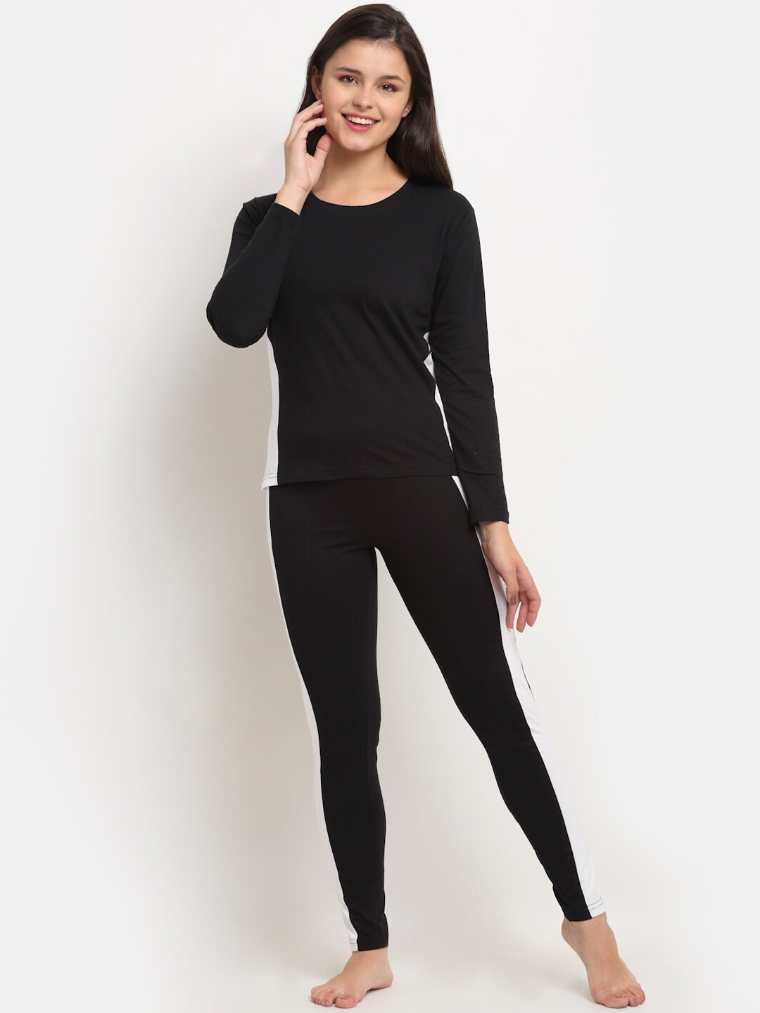 

Boston Club Women Black & White Night suit