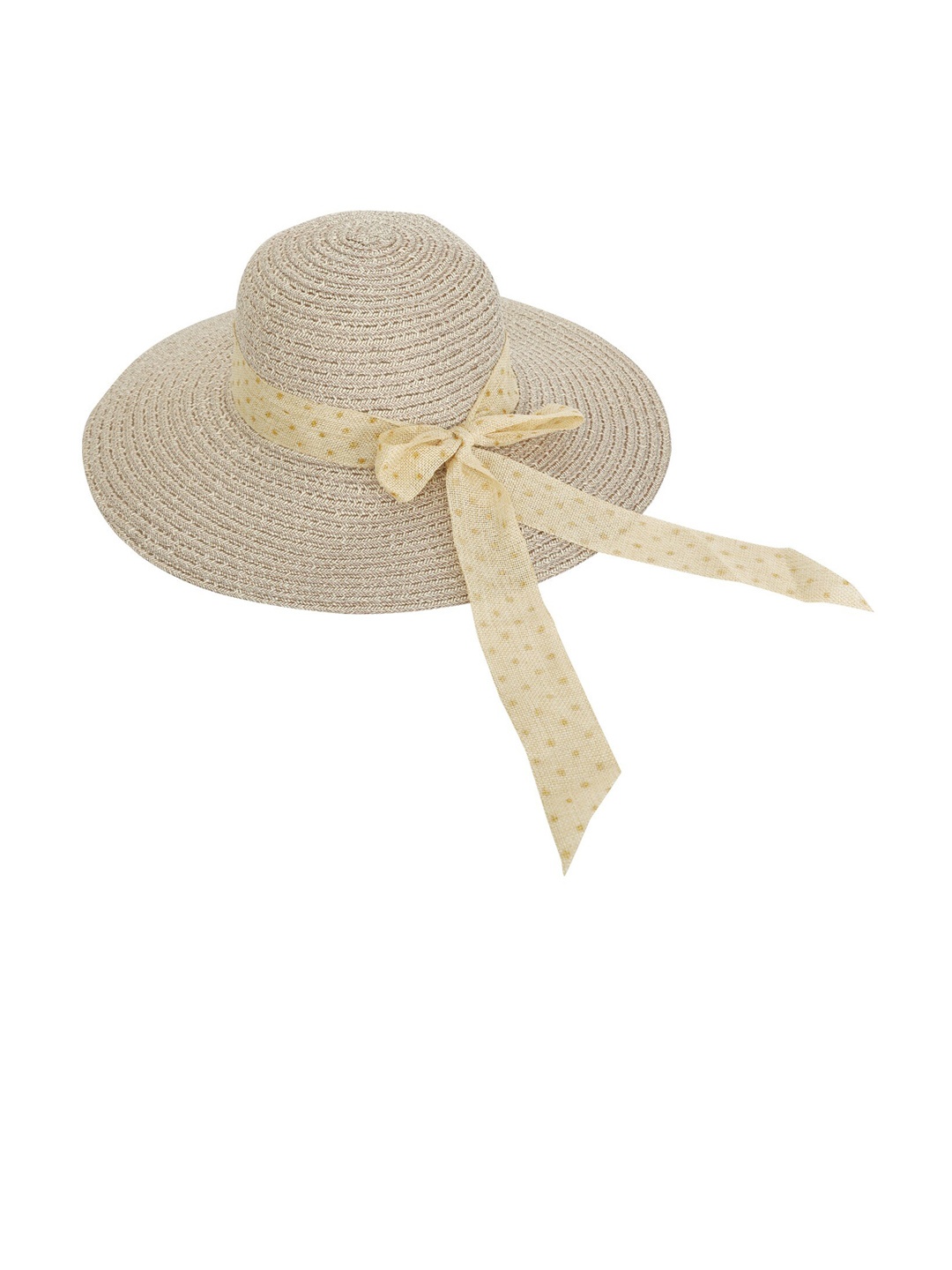

FabSeasons Women Beige Woven Design Sun Hat