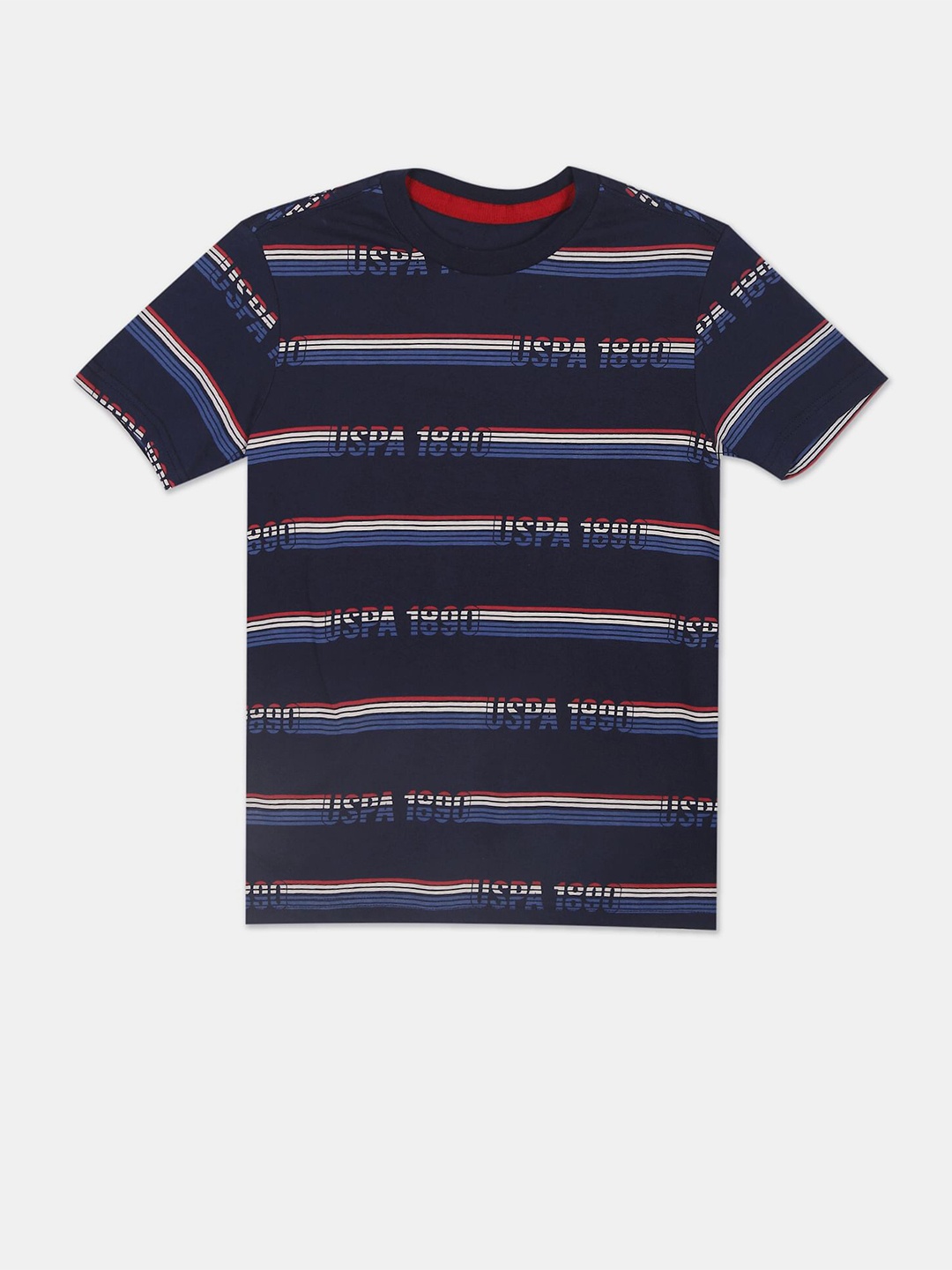 

U S Polo Assn Boys Blue Striped T-shirt