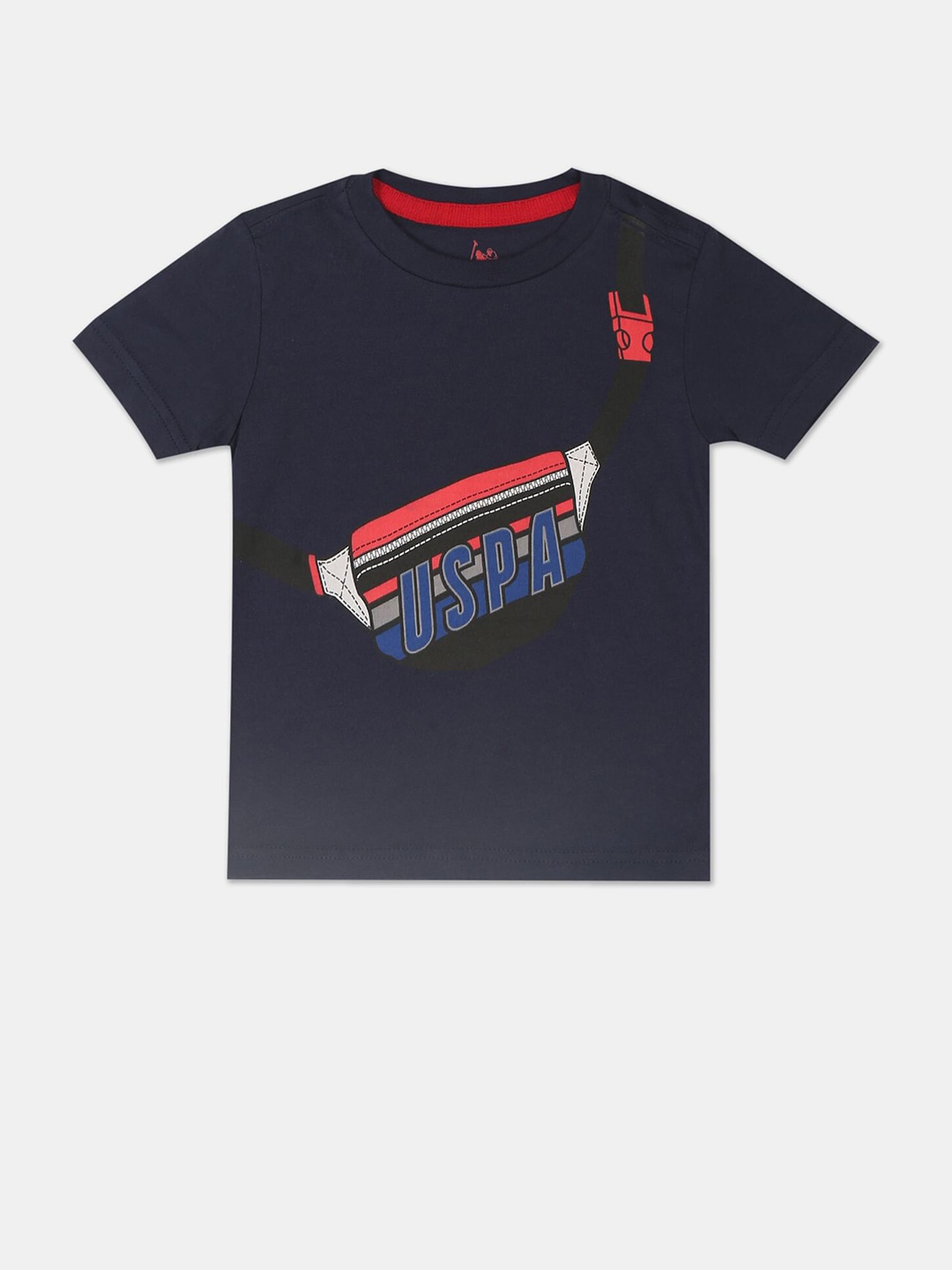 

U S Polo Assn Boys Blue Printed T-shirt