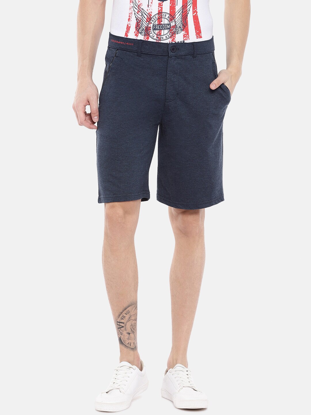 

Sweet Dreams Men Navy Blue Chino Shorts