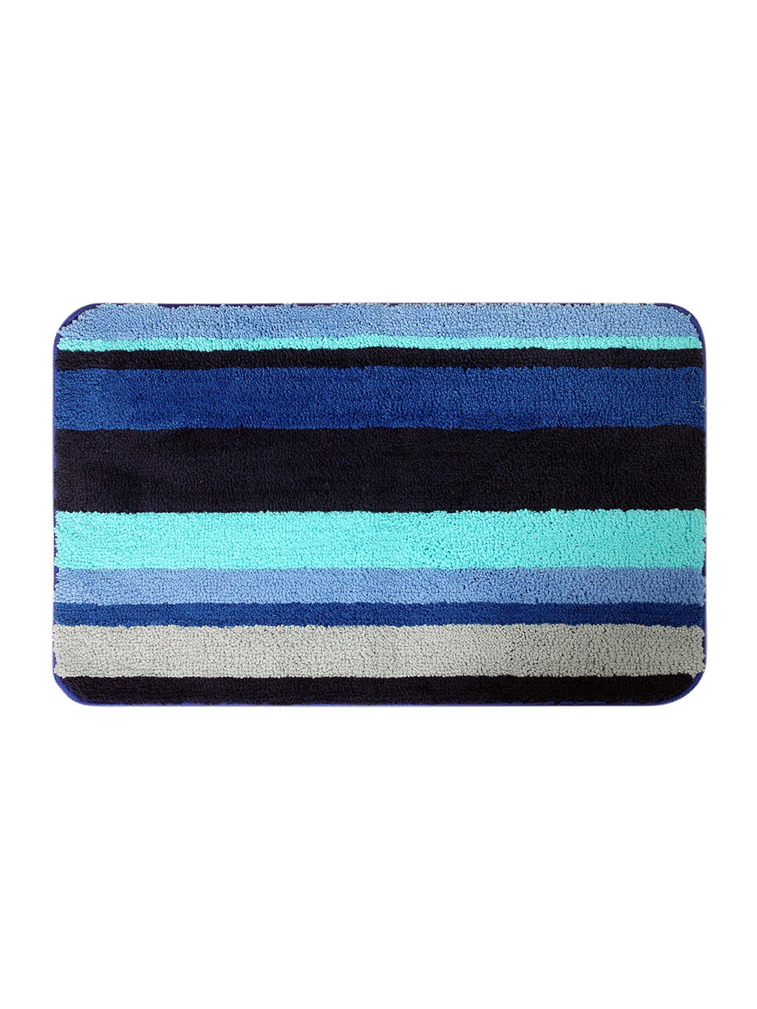 

Saral Home Blue Rectangular Bath Rug