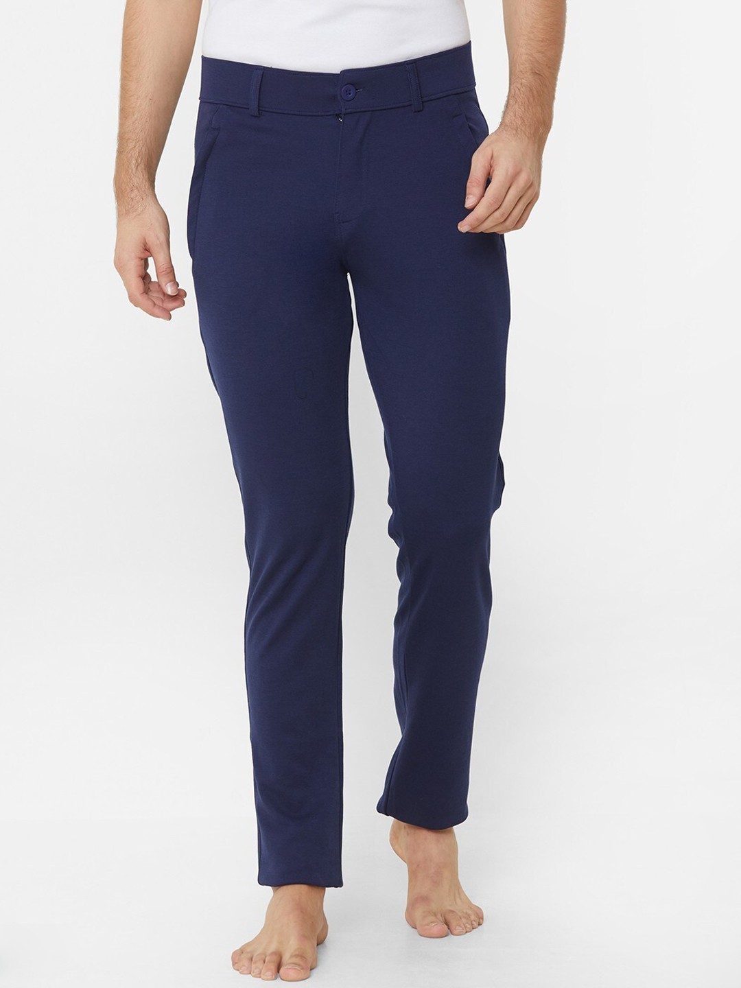 

Sweet Dreams Men Pure Cotton Lounge Pants, Blue