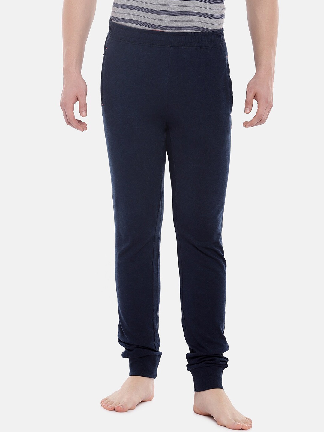 

Sweet Dreams Men Blue Cotton Solid Pyjamas