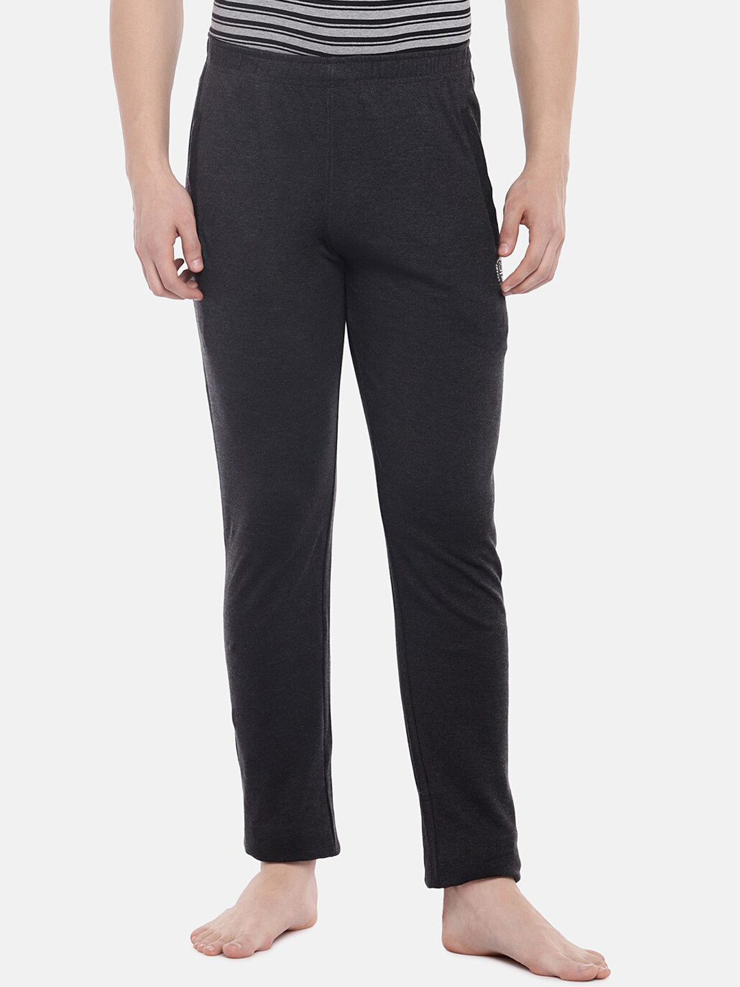 

Sweet Dreams Men Charcoal Solid Lounge Pants